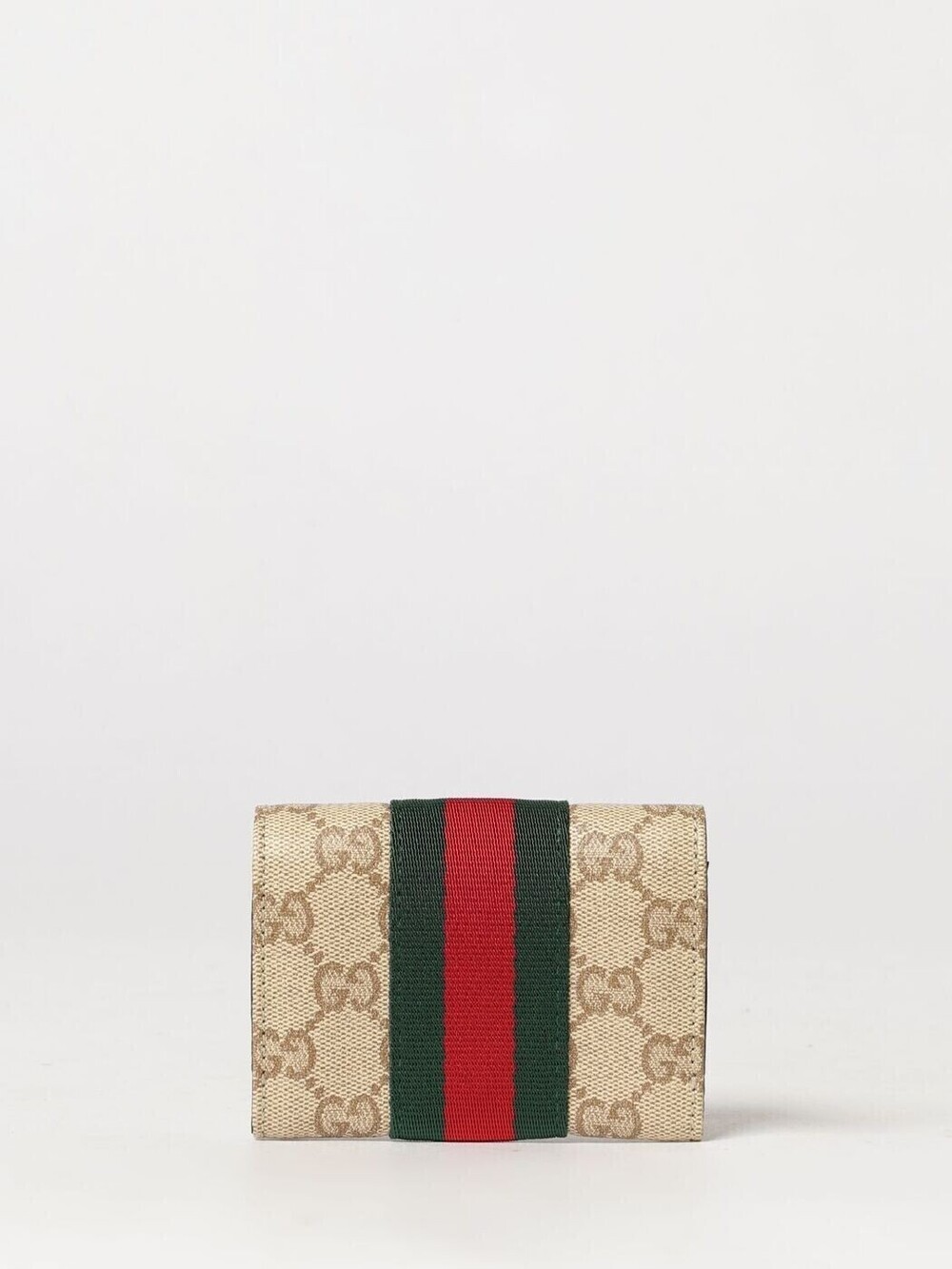 Gucci Card Holder Wallet Leather Beige Tan - Picture 3 of 3